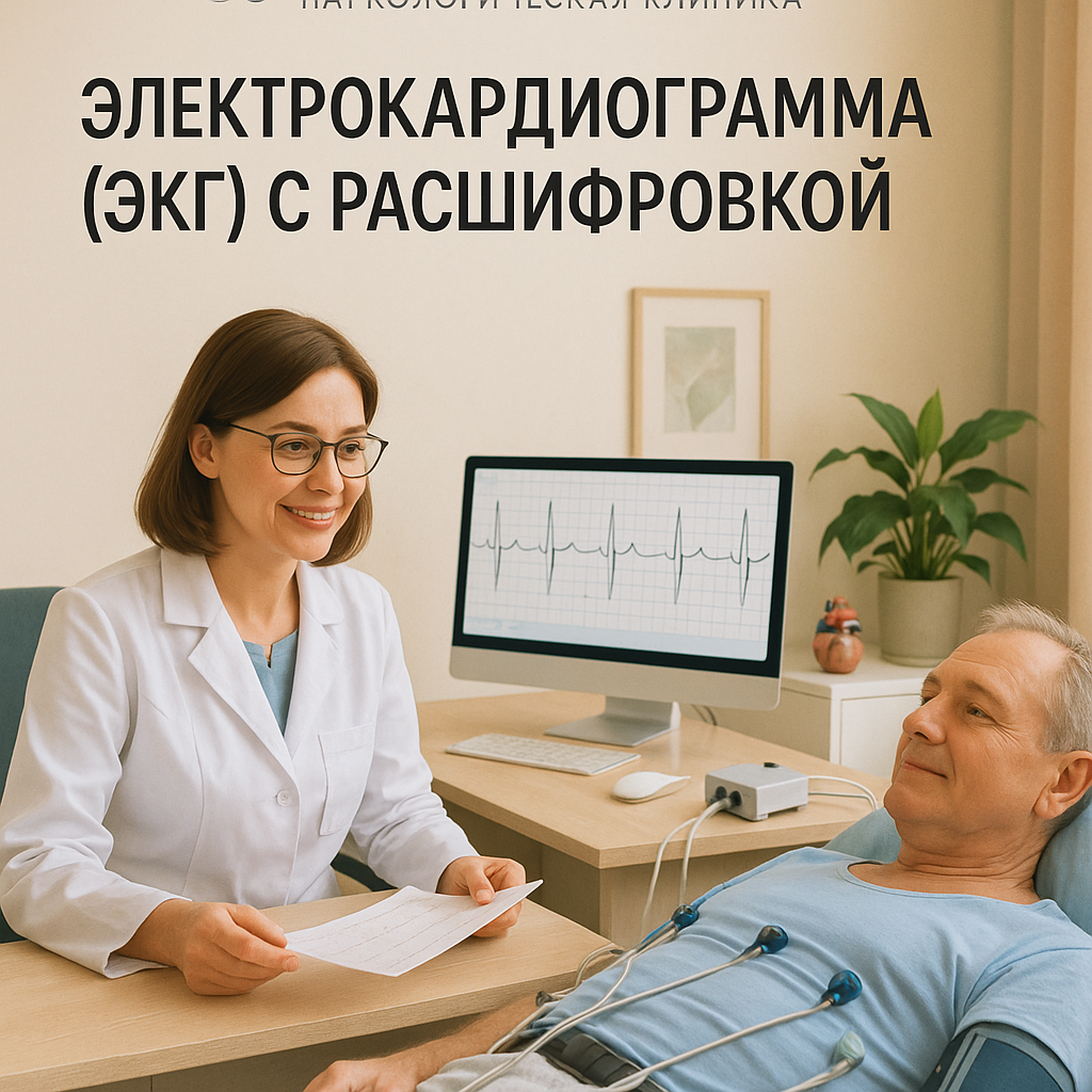Электрокардиограмма (ЭКГ) с расшифровкой